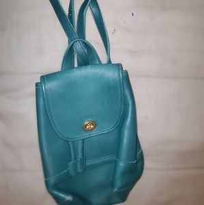 Vintage Green Coach Mini Backpack